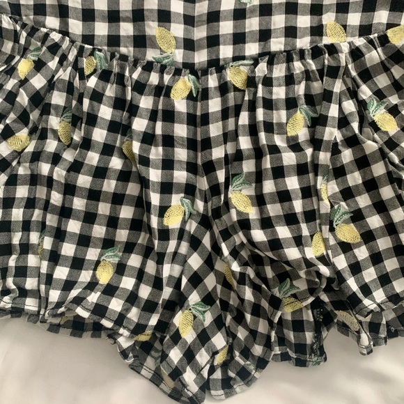 GINGHAM LEMON CROP AND SHORT SET - Picture 6 of 6
